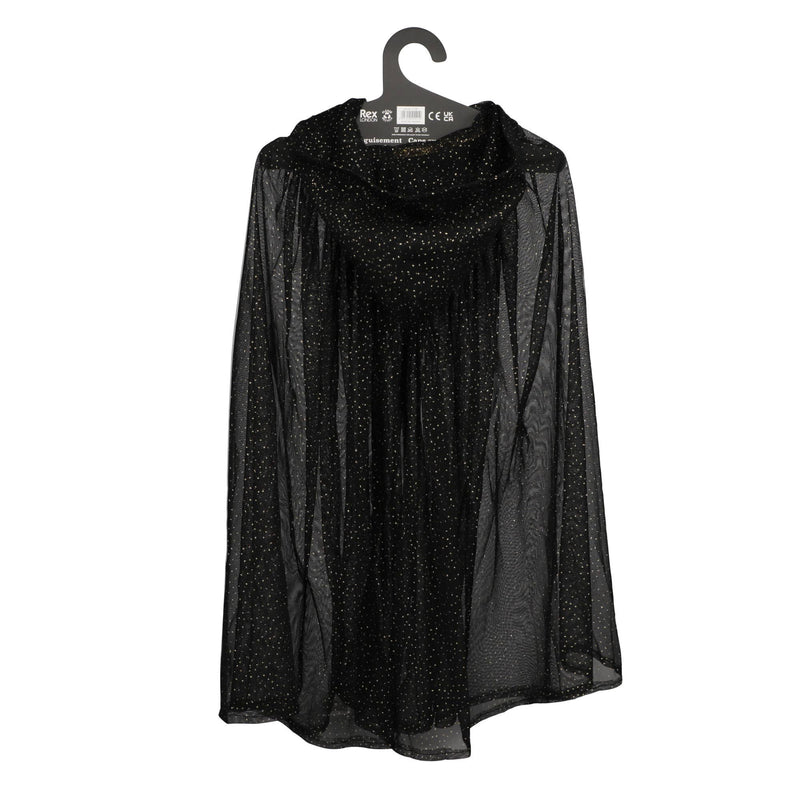 Glitter Cape - Black