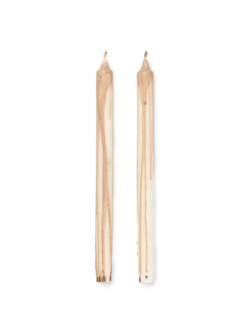 Dryp Candles - Set of 2 - Beige