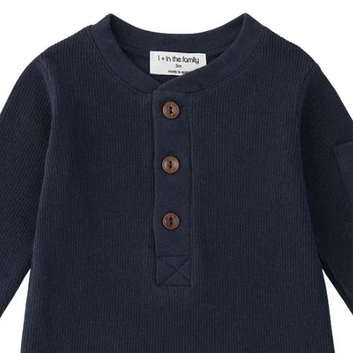 Cuneo Henley T-shirt - Blue