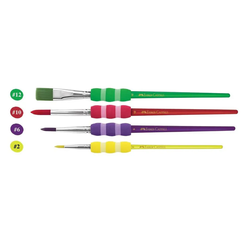 Faber-Castell - Soft Touch Paint Brushes - Set of 4