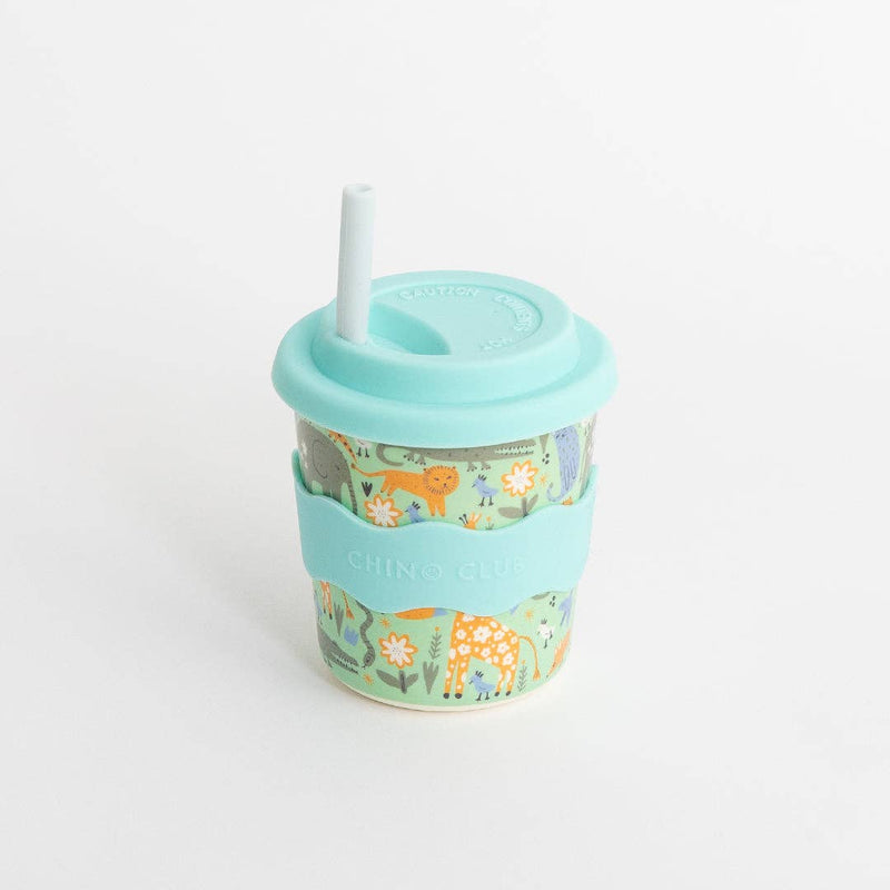 Wild Animal Chino Cup 8oz (Straw Included)
