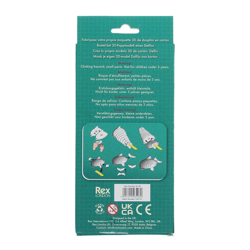 Make Your Own Animal 3D Model Kit - Dolphin