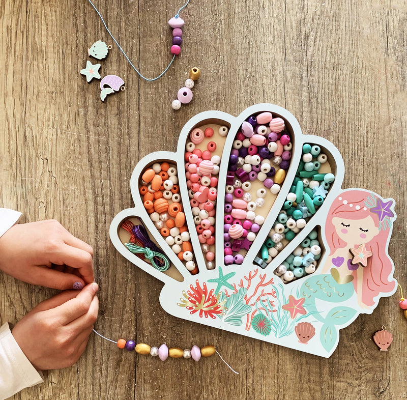 Wooden Beads - Mermaid