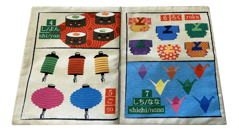 Nursery Times Crinkly Newspaper - Count to 10 in Japanese