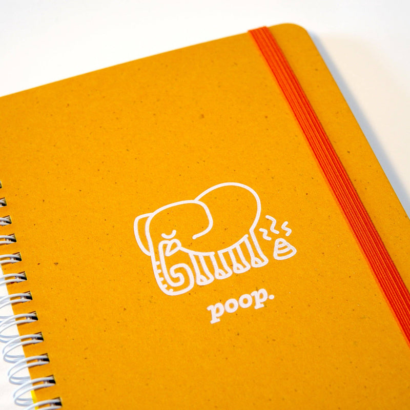 Elephant Poop Foil Printed Notebook