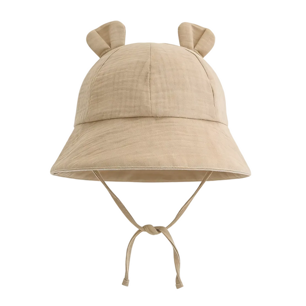 Muslin Baby Sun Hat – Sand