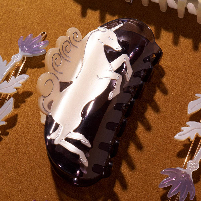Unicorn Hair Claw Clip