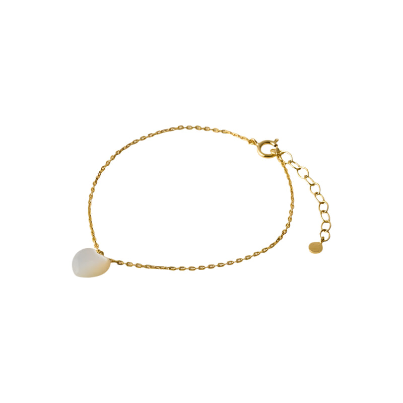 Ocean Heart Bracelet - Gold Plated