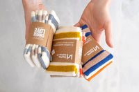 Reusable & Eco-Friendly Terry Washcloths - Striped Cobalt