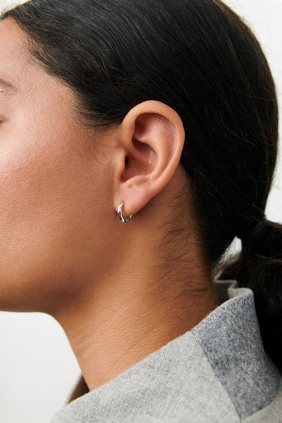 Mini Spirit Huggies - Silver