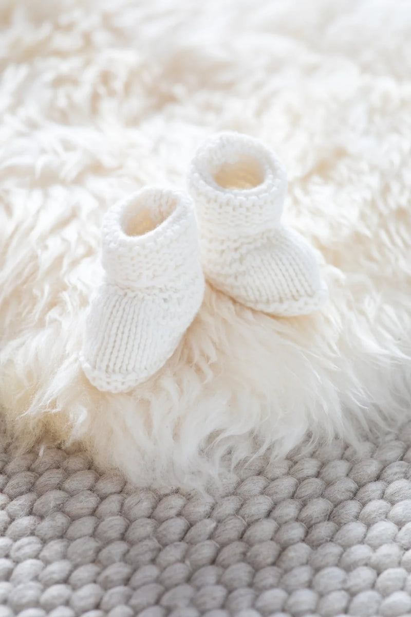 Baby Booties - Natural