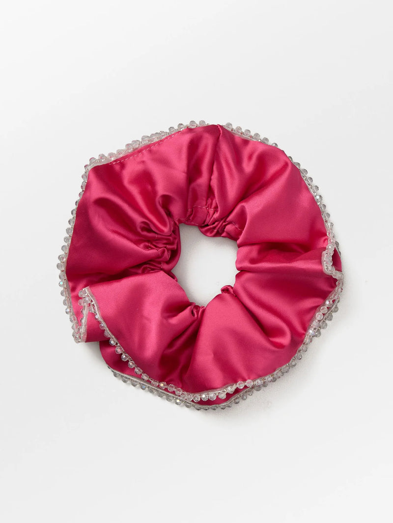 Luster bead scrunchie
