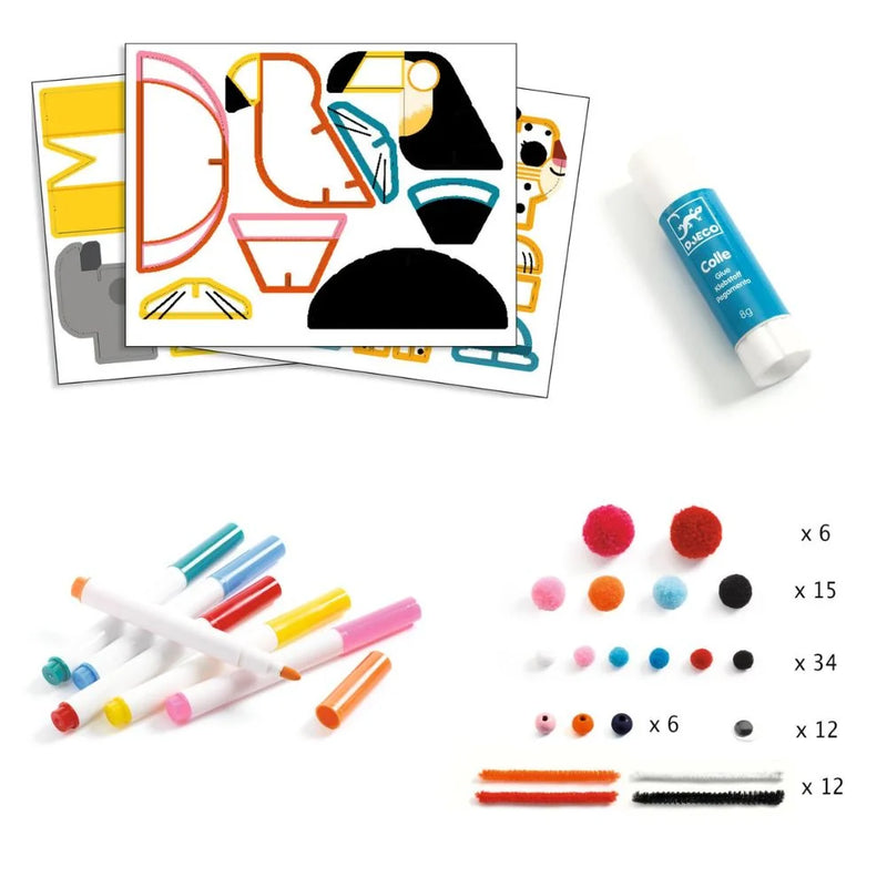 Djeco Punch Board Activity - Savanna