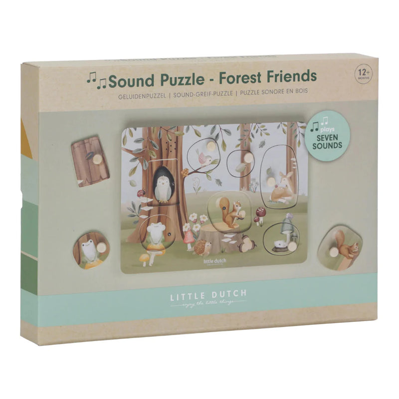 Wooden Sound Puzzle - Forest Friends