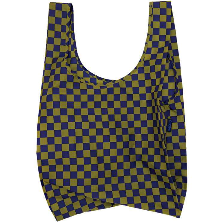 Standard Baggu- Pear Navy Check