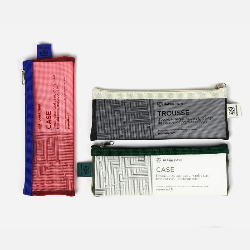 Mesh Pencil Case - Yellow