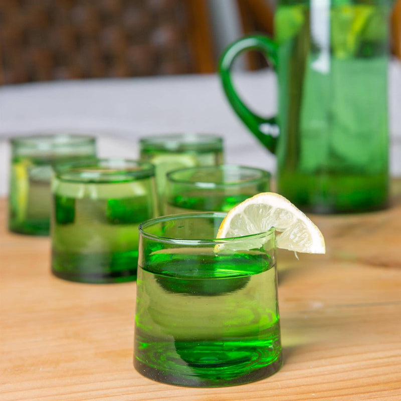 Nicola Spring - Merzouga Recycled Tumbler Glass 200ml Green