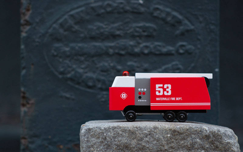 Candylab - Fire Truck - Wooden Toy Vehicle