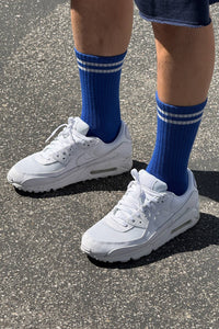 Extended Boyfriend Socks - Cobalt