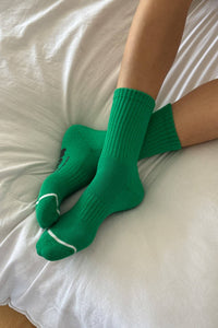 Hugger Socks - Kelly/Black
