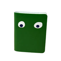 Googly Eye Mini Leather Notebook - Green