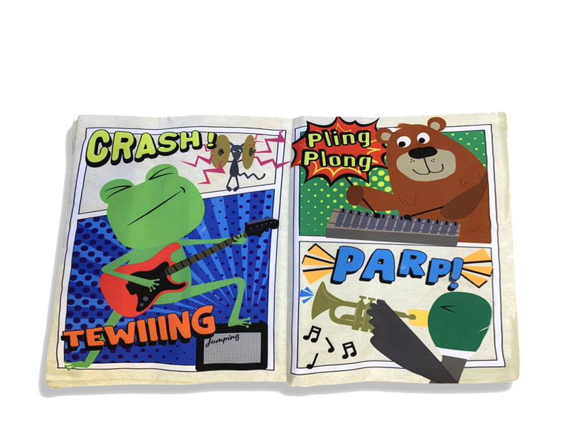 Crinkly Cloth Newspaper - Music Comic