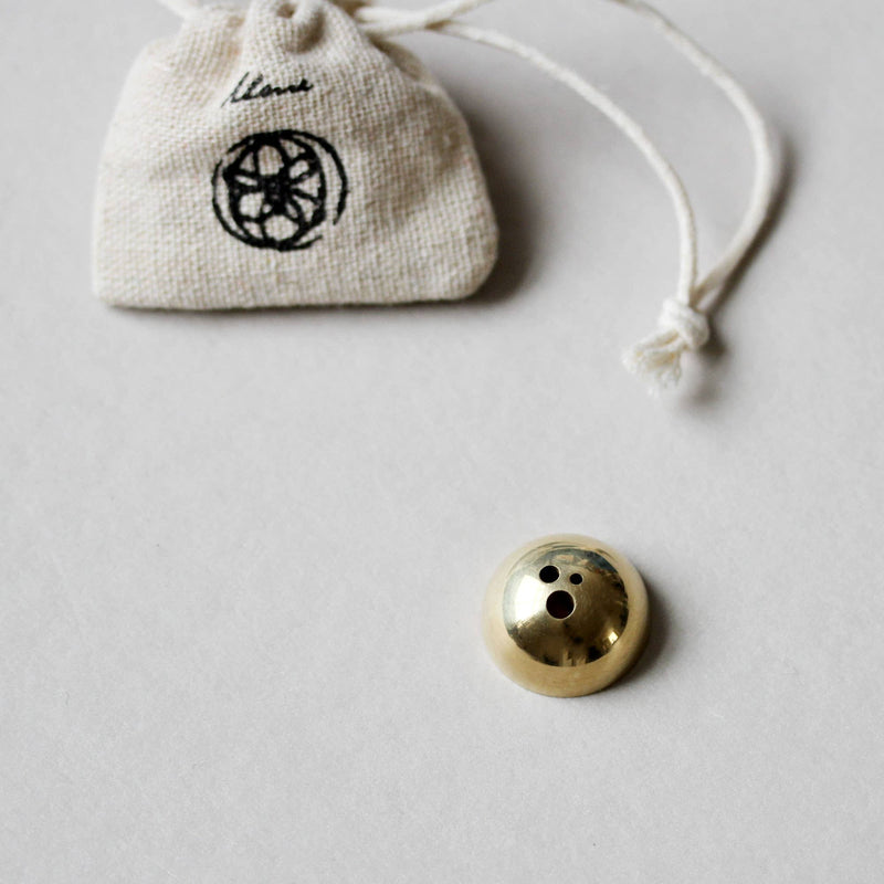 Dome Brass Incense Stick Holder - Gold