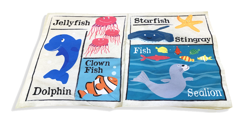 Crinkly Cloth Newspaper - Under the Sea