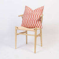 Cotton Woven Cushion Cover: Blok Orange