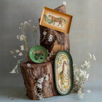 Oval Enamel Tray - Giraffe