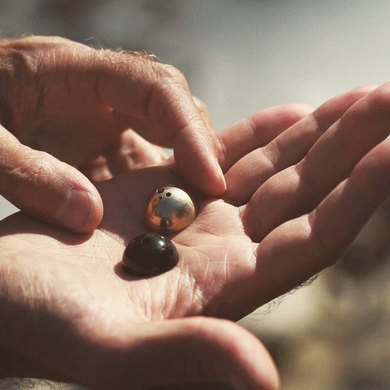 Dome Brass Incense Stick Holder - Gold