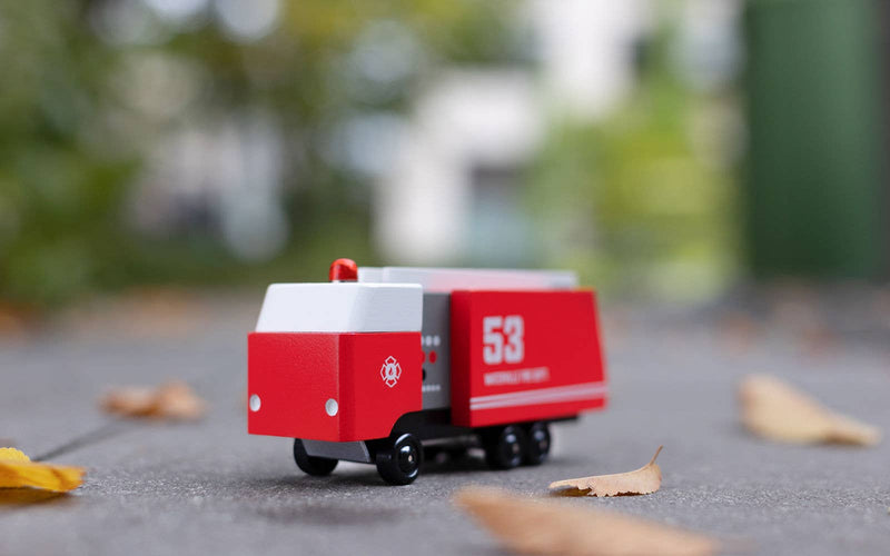 Candylab - Fire Truck - Wooden Toy Vehicle