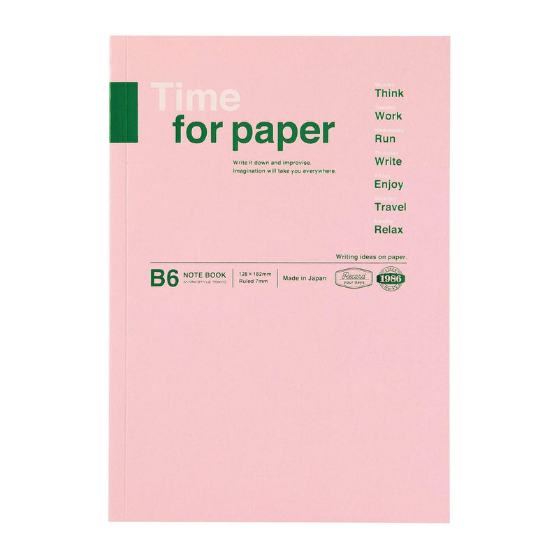 Mark's B6 Notebook Time For Paper - Light Pink