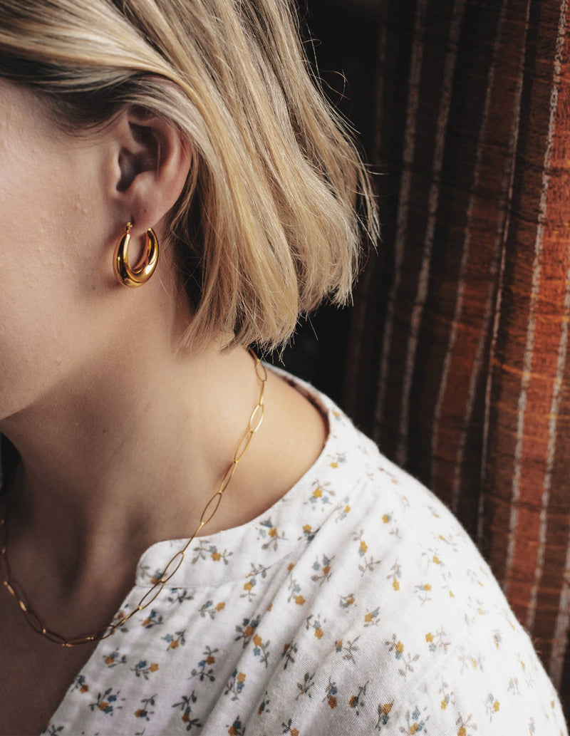 Dainty Chain Link Necklace - Gold