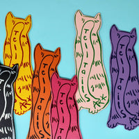 Cat Tails Bookmark - Pale Pink