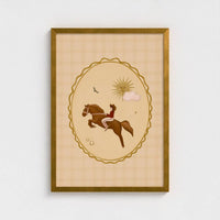 Queen of the Rodeo - Giclee Art Print - Cowgirl Cameo: A3