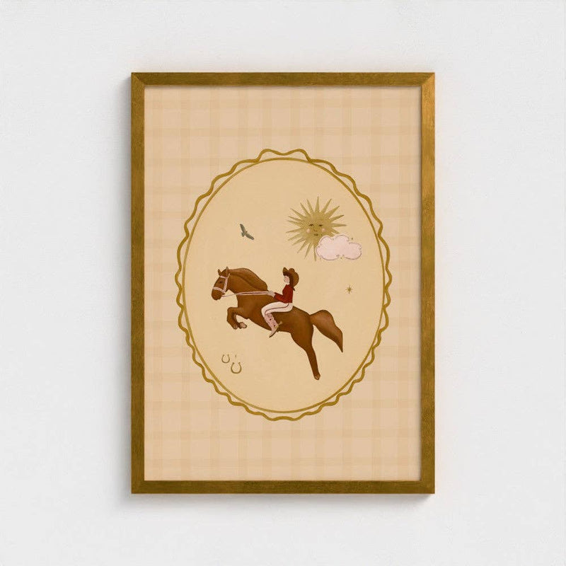 Queen of the Rodeo - Giclee Art Print - Cowgirl Cameo: A3