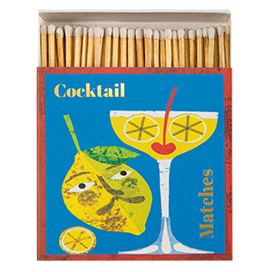 Zesty Cocktail Matches | Square Matchboxes