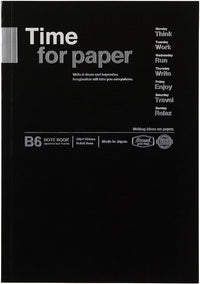Mark's B6 Notebook Time For Paper - Black