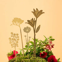 Brass Bloom Bouquet Plant Pot Decoration