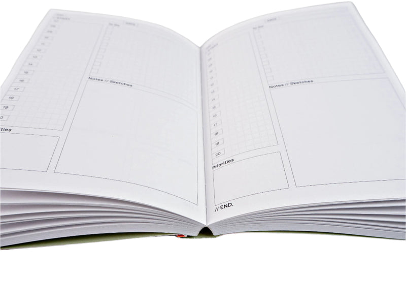 Beams Undated Daily Planner Book