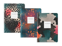 Kaleido Stitched Notebooks No 8 - Lined - Pack of 3