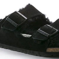 Arizona Shearling Sandal - Black