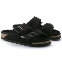 Arizona Shearling Sandal - Black
