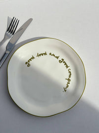Statement Plate - 'good food and good company'