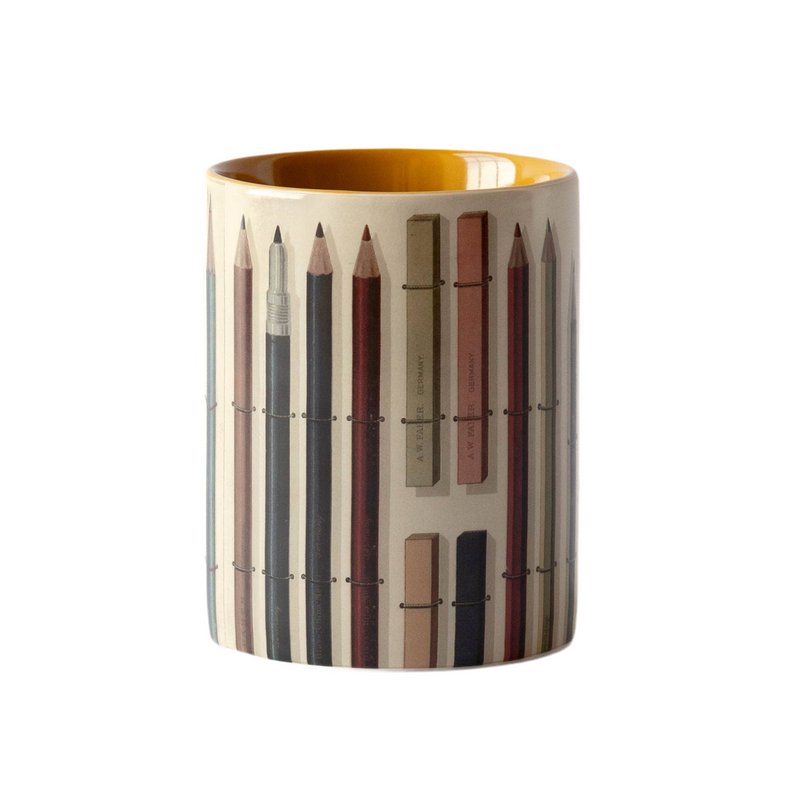 Ceramic Pot - Vintage Pencils