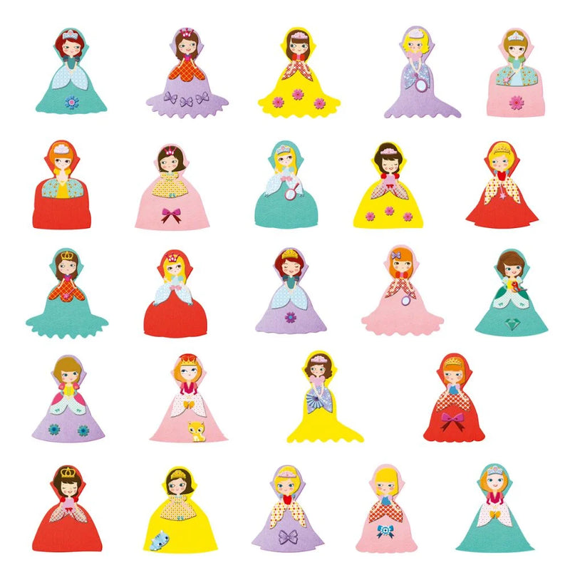 Djeco Sticker Collage - I Love Princesses