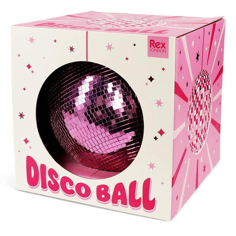 Hanging disco ball (20cm) - Pink