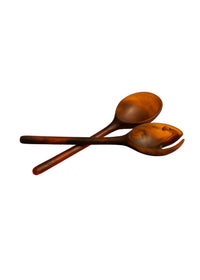 Resin Salad Servers - Amber
