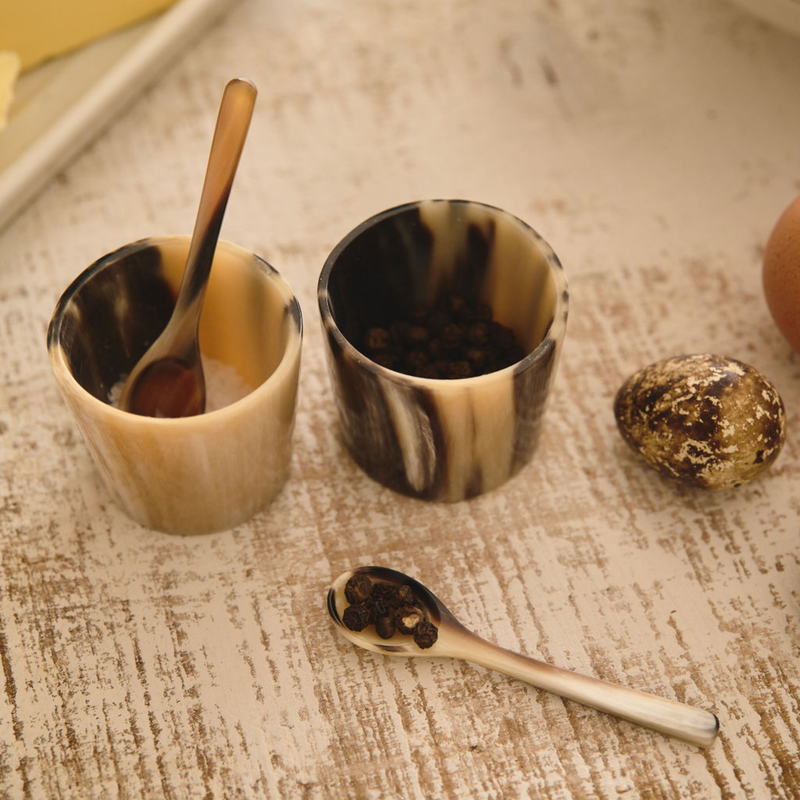 Horn Condiment Dish | Set of 2: Mixed Colour